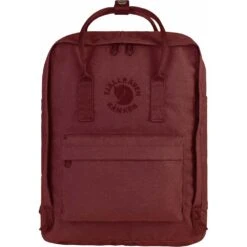 Fjallraven Re-Kanken Backpack -Travel Storage Shop Re Kanken F23548 Ox Red